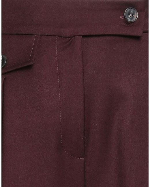 B.yu Purple Pants Polyester, Viscose, Elastane