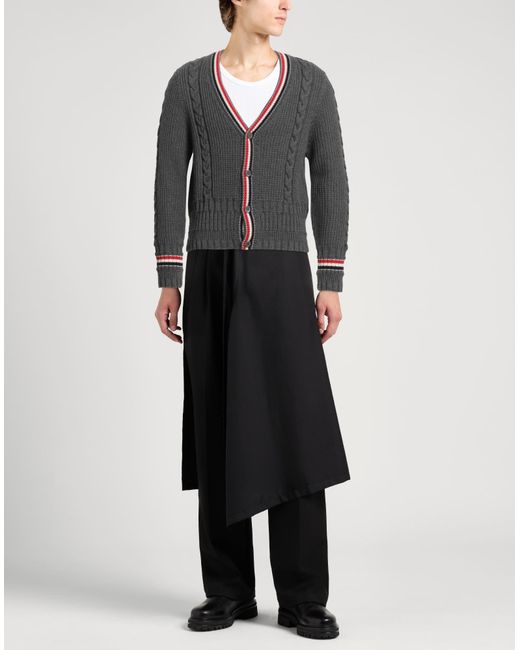Thom Browne Gray Cardigan Wool for men