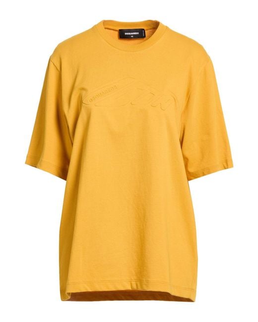 DSquared² Yellow T-Shirt Cotton