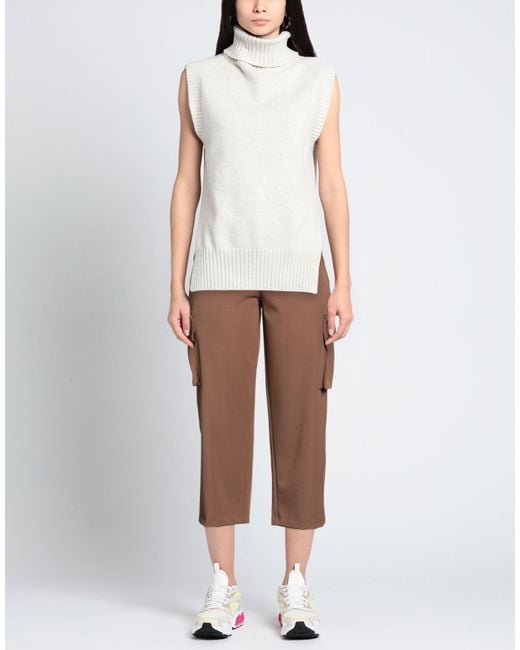 White Wise Brown Pants