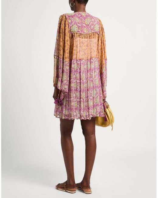 Antik Batik Pink Mini-Kleid