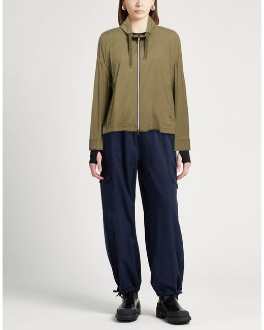 Herno Green Military Jacket Polyamide, Elastane, Cotton, Polyester