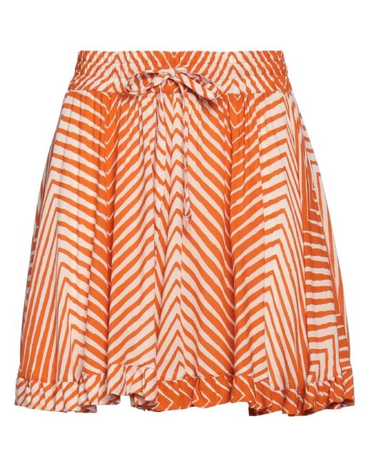 Soallure Orange Shorts & Bermuda Shorts