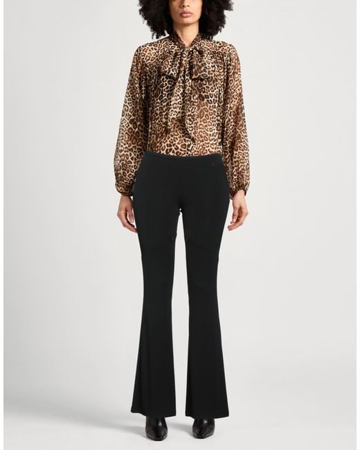 Courreges Black Pants Viscose, Elastane
