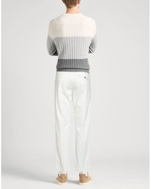 Paolo Pecora White Trouser for men