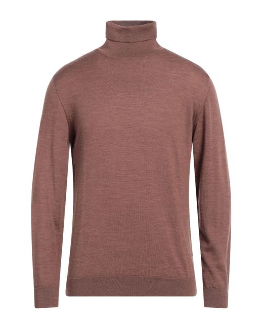 Daniele Fiesoli Red Turtleneck Virgin Wool for men