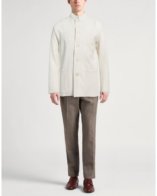PT Torino White Jacket Virgin Wool, Elastane for men