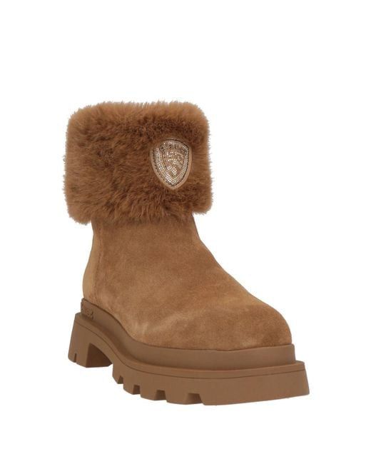 Blauer Brown Stiefelette