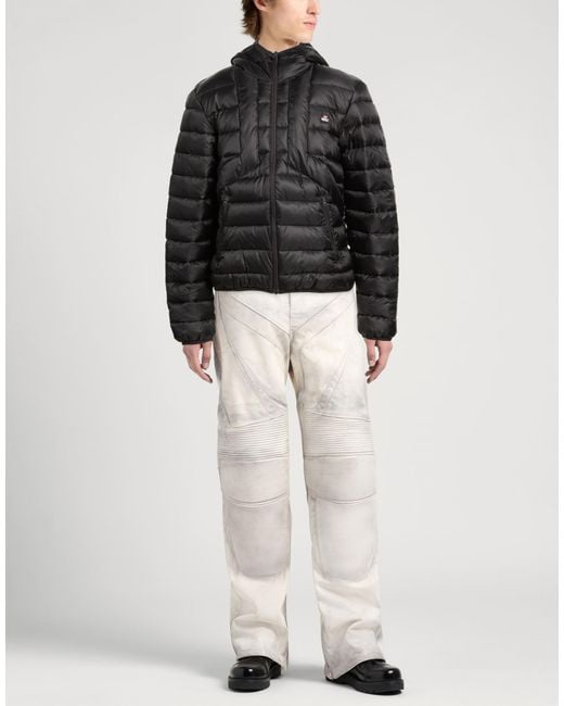 DIESEL Black Puffer Polyester for men