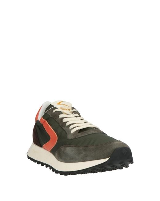 Valsport Green Military Sneakers Textile Fibers, Leather for men