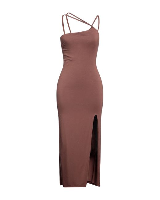 De La Vali Purple Midi-Kleid