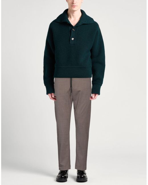 Dondup Gray Pants Polyester, Wool, Elastane for men