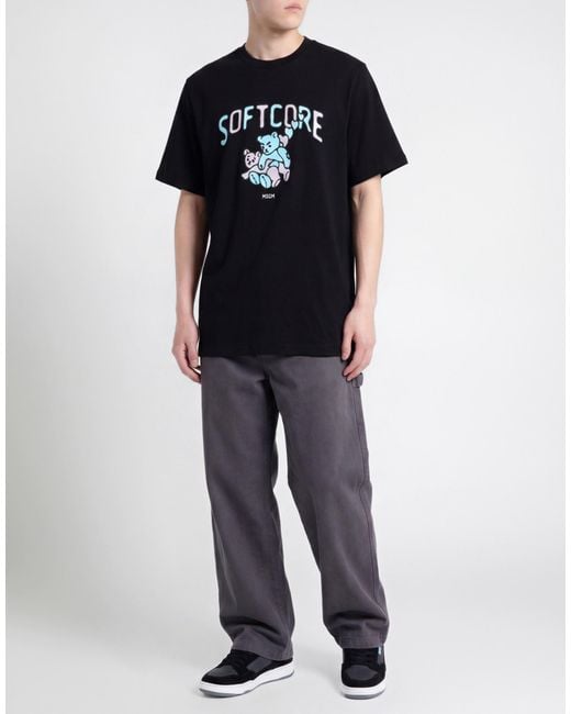 Camiseta MSGM de hombre de color Black