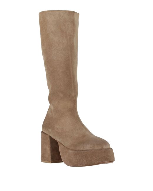Marsèll Brown Khaki Boot Leather