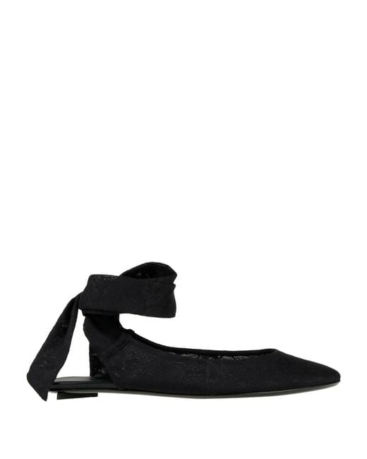 The Attico Black Ballet Flats