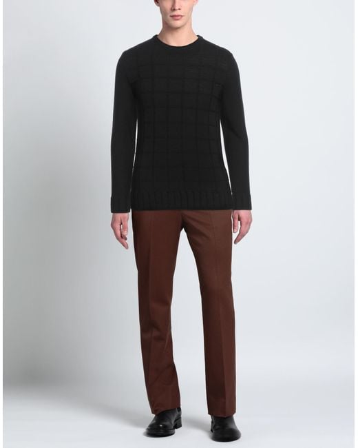 Vneck Black Jumper for men