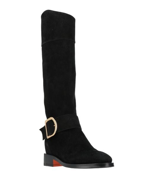 Santoni Black Boots