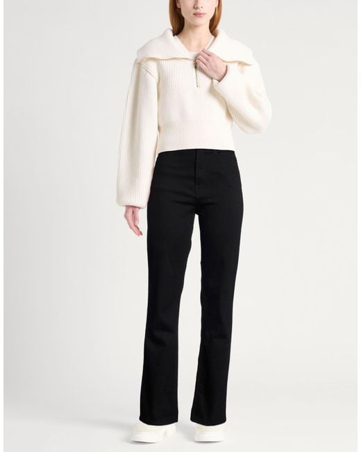 Maison Kitsuné Black Jeans Cotton, Elastane