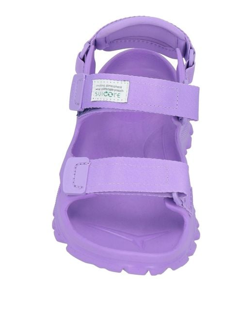 Suicoke Purple Sandals for men