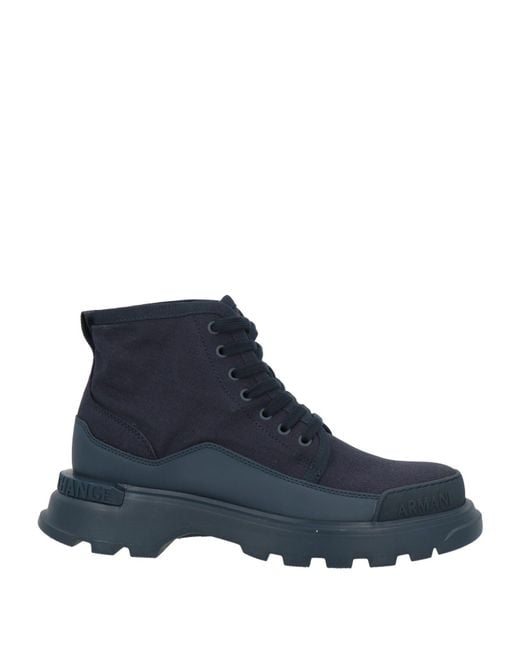 ARMANI EXCHANGE Blue Ankle Boots for men