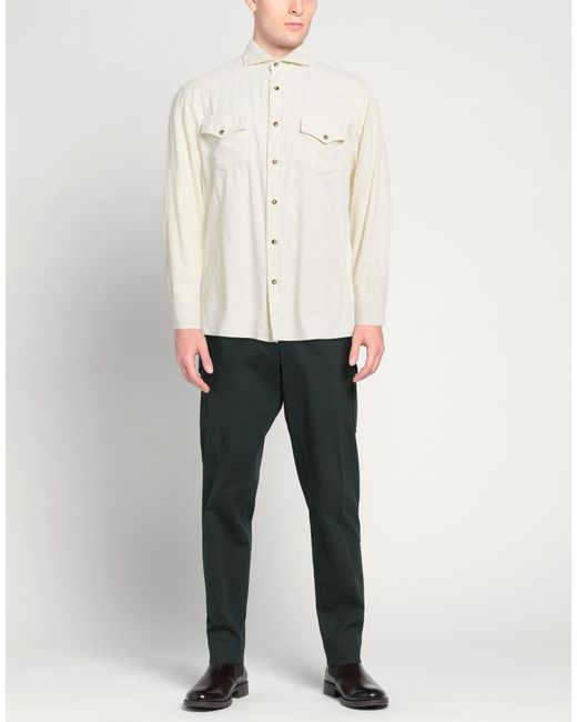 Brunello Cucinelli White Shirt Cotton for men