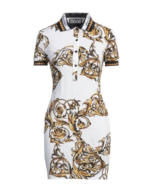 Versace Jeans Couture White Mini Dress