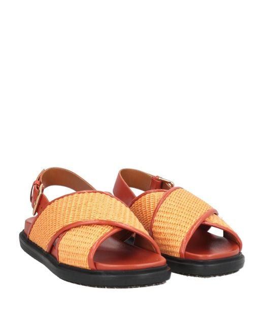 Marni Orange Sandals