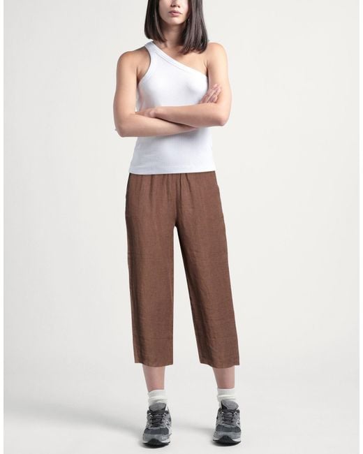DETWELVE Brown Pants Linen
