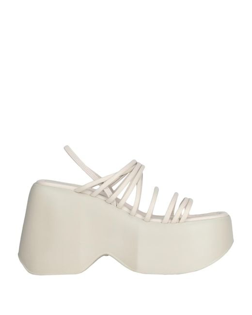 Vic Matié White Sandals Leather