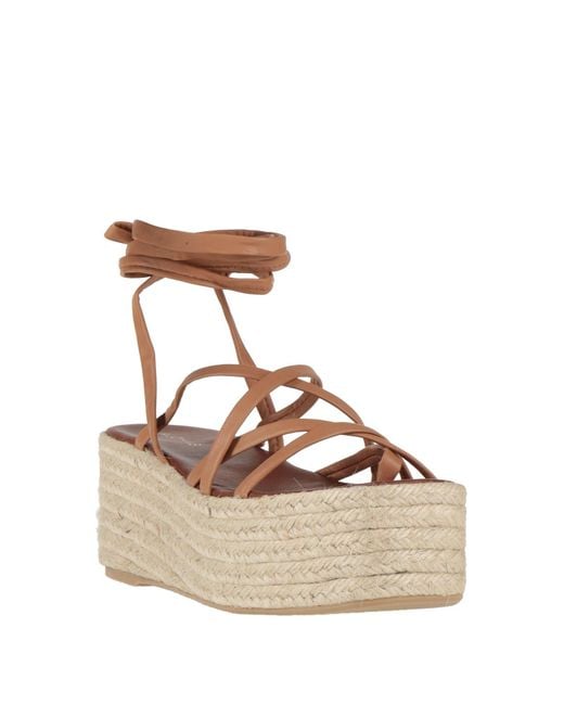 Alohas Natural Espadrilles Leather