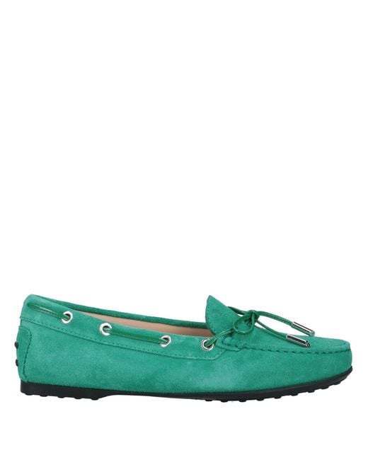 Tod's Suede Loafer in Light Green (Green) - Lyst
