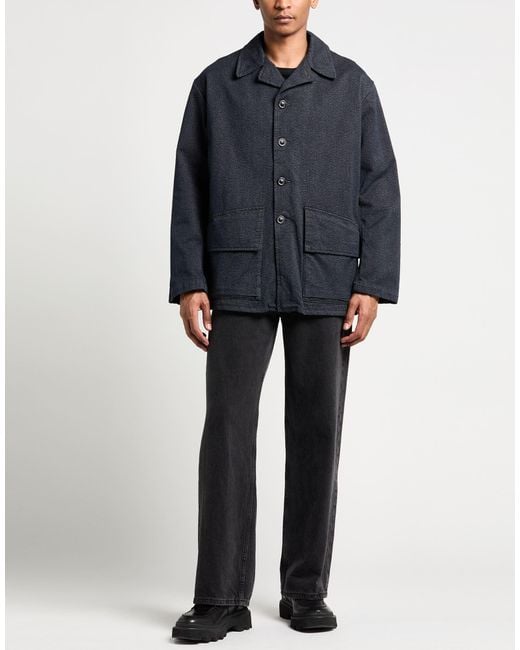 MM6 by Maison Margiela Blue Jacket Cotton for men