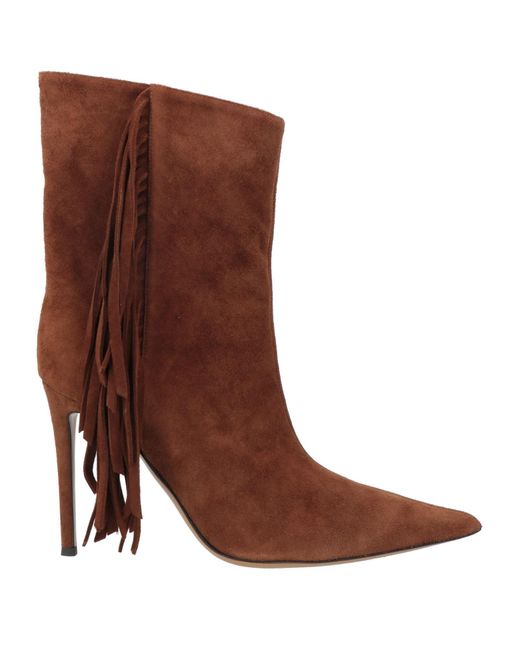 Alexandre Vauthier Brown Ankle Boots