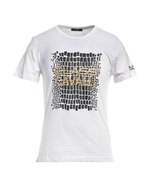 Roberto Cavalli White T-Shirt Cotton for men