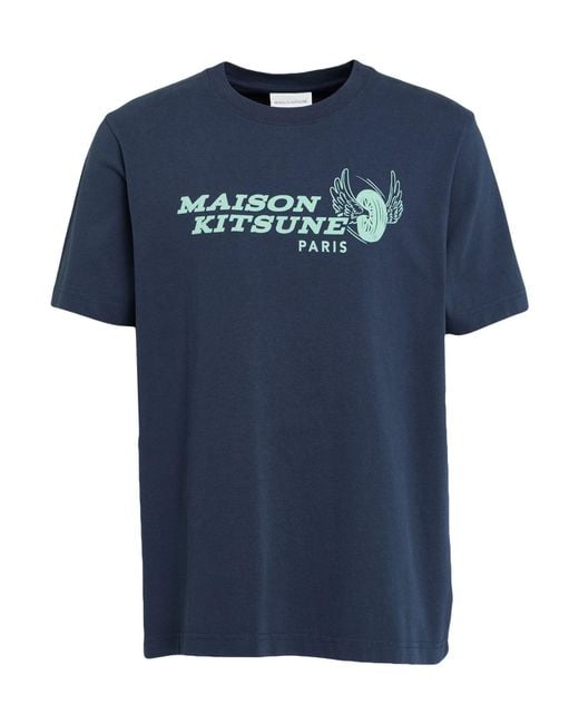 Maison Kitsuné Blue T-Shirt Cotton for men