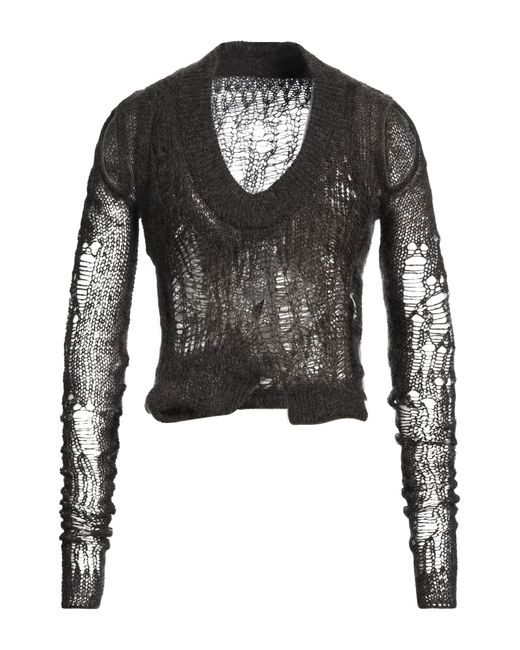 Rick Owens Black Sweater Polyamide, Mohair Wool, Wool for men