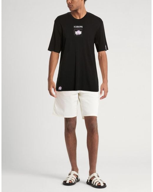 Iceberg Black T-Shirts for men