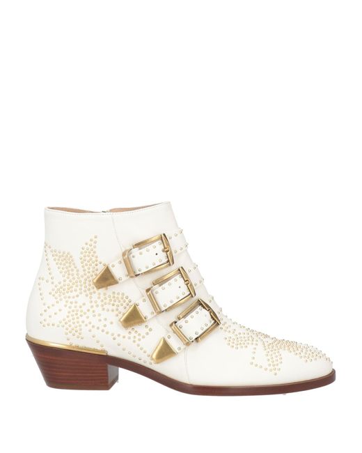 Botines de caña alta Chloé de color White