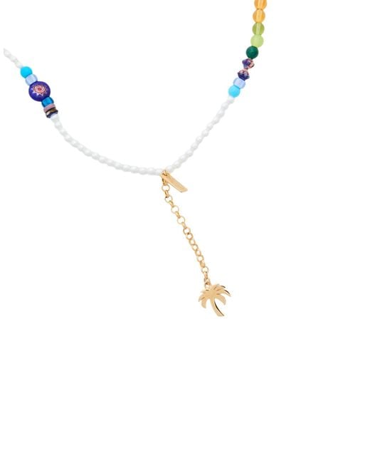 Palm Angels White Necklace Plastic, Brass, Fiberglass