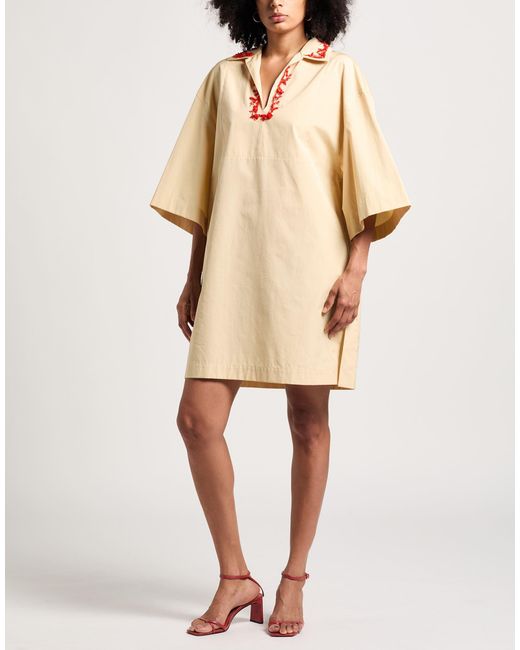 Fendi Natural Mini Dress Cotton