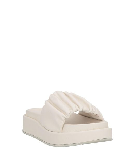 Docksteps White Sandals Leather