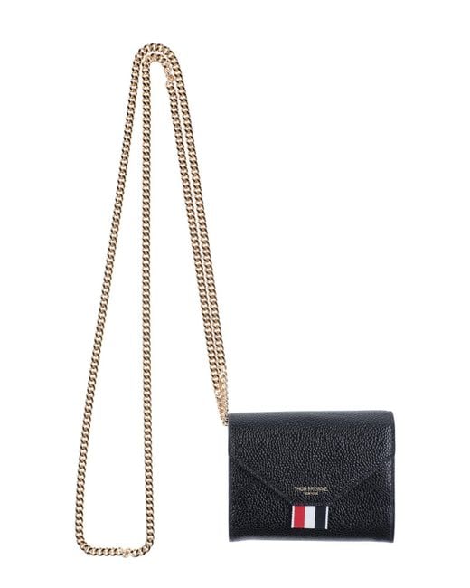 Thom Browne White Wallet Soft Leather