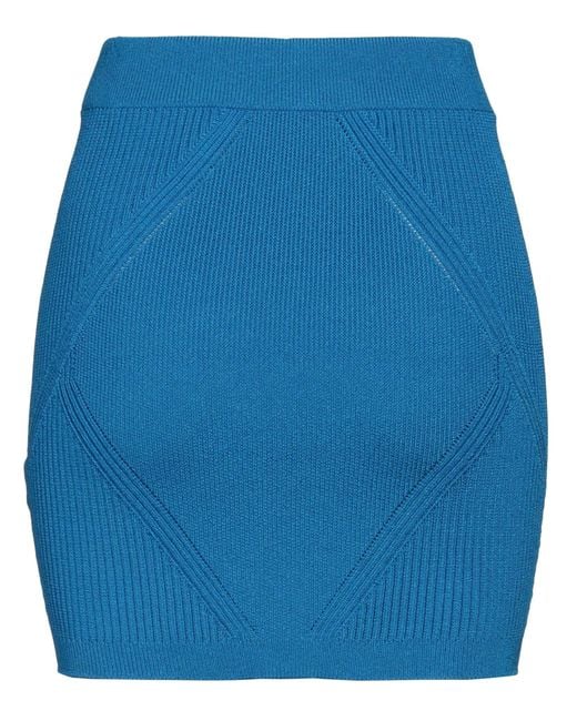 Balmain Blue Mini Skirt