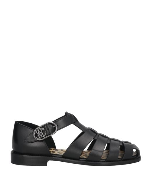 Roberto Cavalli Black Sandals for men