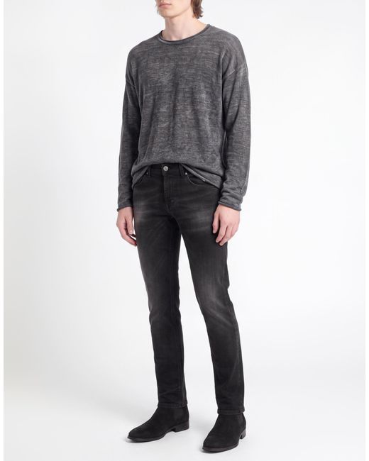 Dondup Black Jeans Cotton, Elastane for men