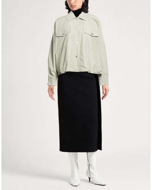 Peserico Gray Jacket Cotton, Polyamide