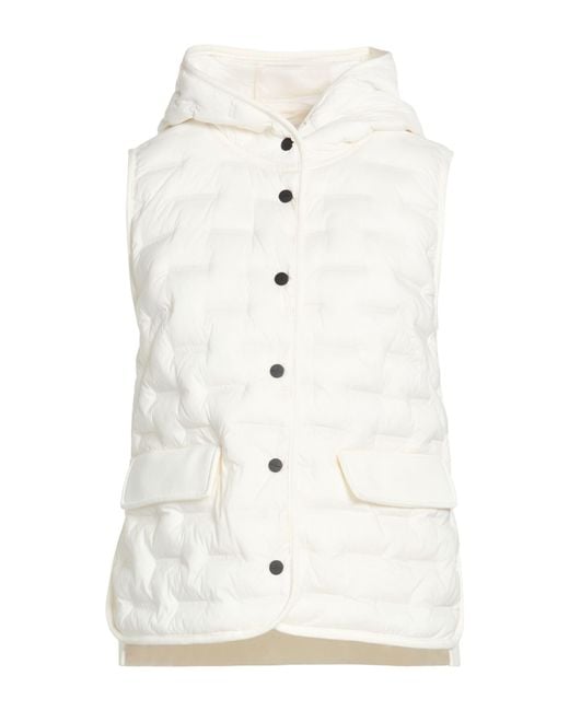 Peuterey White Vest Polyester, Elastane, Polyamide