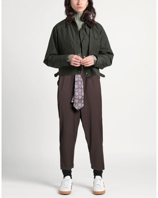 Oltre Brown Pants Polyester, Viscose, Elastane