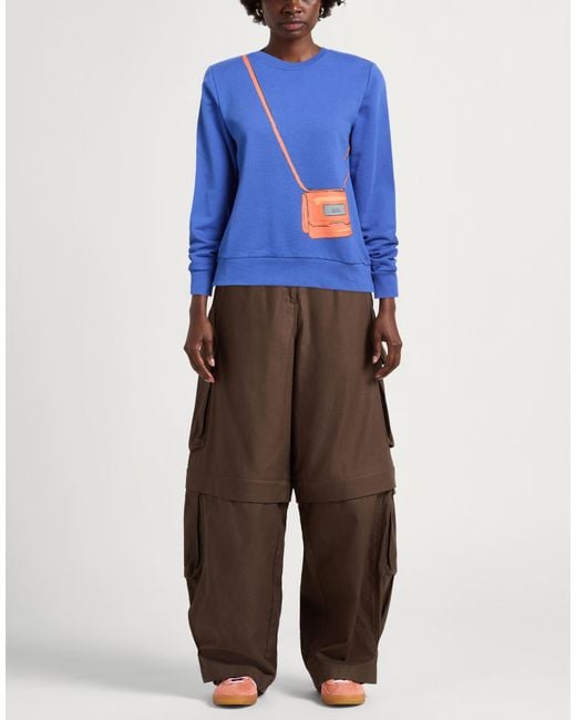 Karl Lagerfeld Blue Sweatshirt Organic Cotton