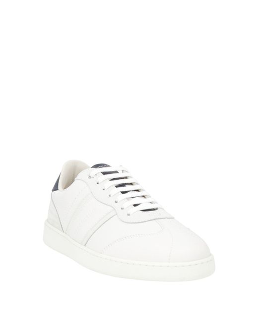 Ferragamo White Sneakers Leather